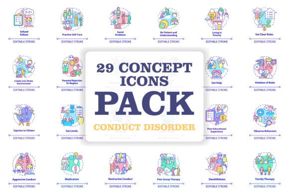 Conduct Disorder Icons: A Designer's Toolkit