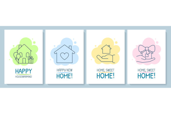 Congrats on Happy Housewarming Postcards: A Thoughtful Welcome for New Homes