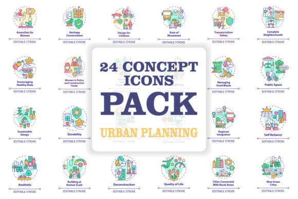 Enhance Your Urban Planning Projects with Icon Bundles