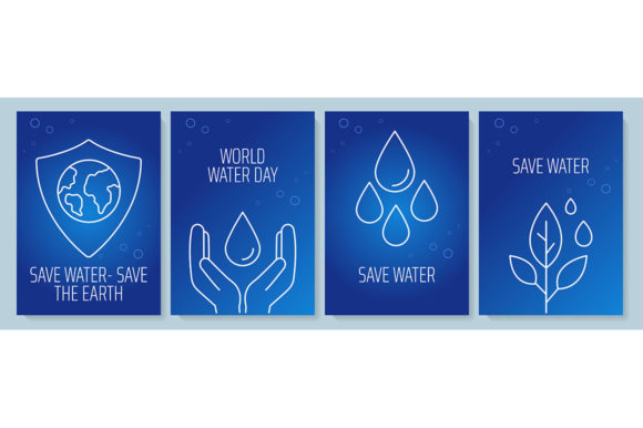 Exploring Creative Uses of Water Postcards with Linear Glyph Icons