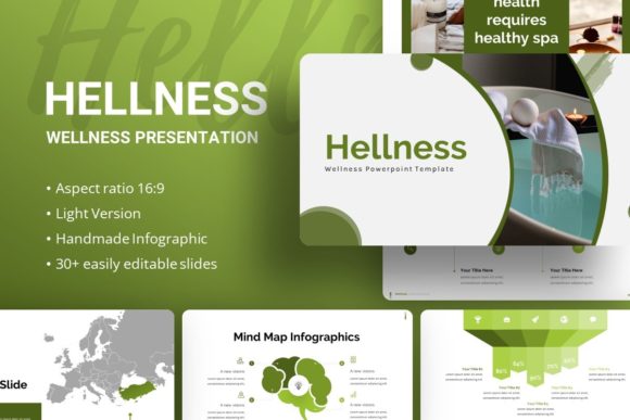 Introducing Hellness Wellness: A Versatile and Professional Presentation Template